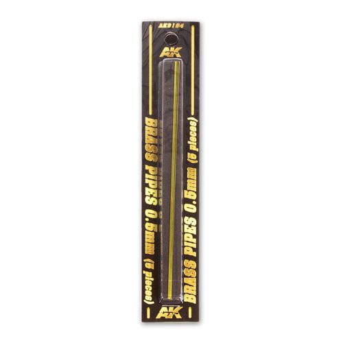 AK Interactive BRASS PIPES 0,5mm, 5 units (AK9104)