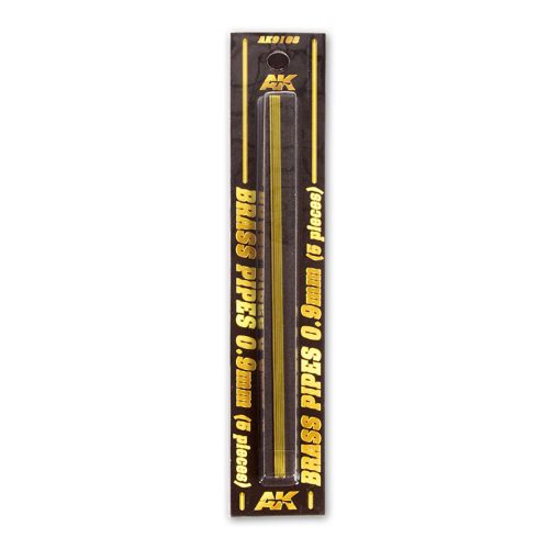 AK Interactive BRASS PIPES 0,9mm, 5 units (AK9108)