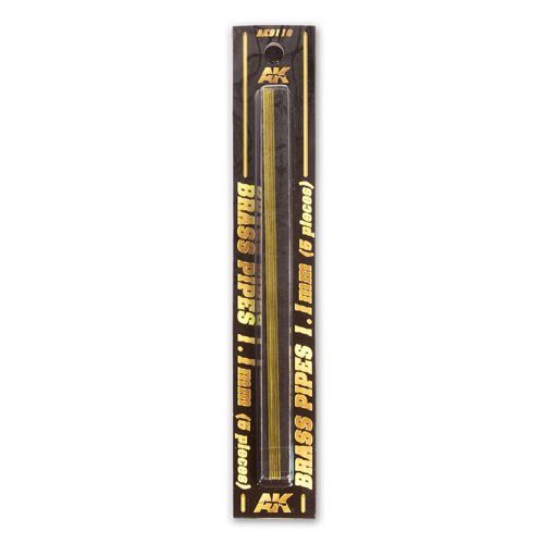 AK Interactive BRASS PIPES 1,1mm, 5 units (AK9110)