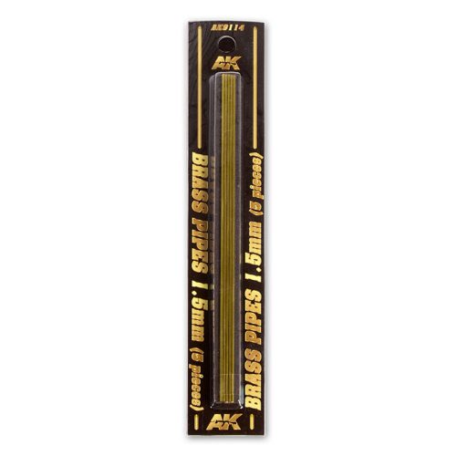 AK Interactive BRASS PIPES 1,5mm, 5 units (AK9114)