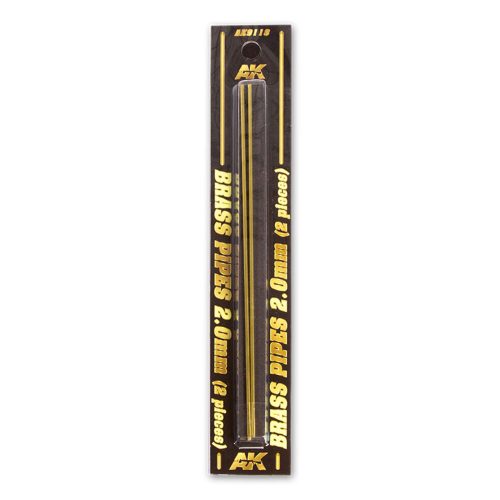 AK Interactive BRASS PIPES 2,0mm, 2 units (AK9118)