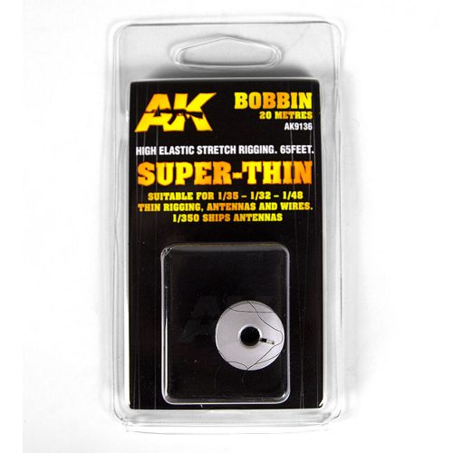 AK Interactive ELASTIC RIGGING BOBBINSUPER-THIN (AK9136)