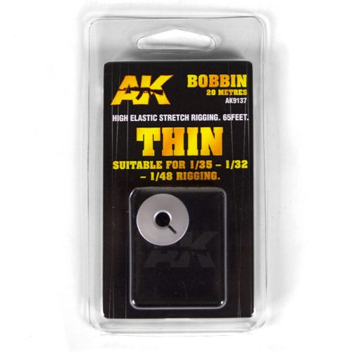 AK Interactive ELASTIC RIGGING BOBBIN THIN (AK9137)