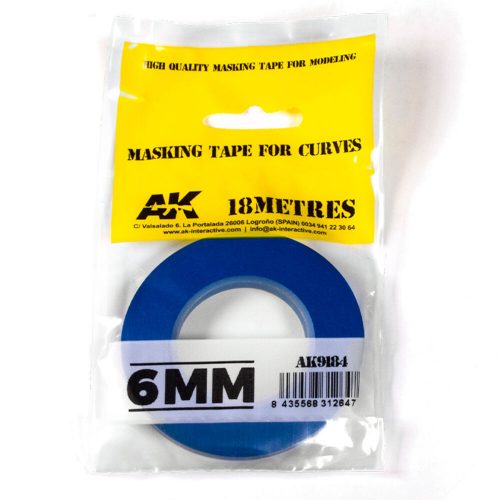 AK Interactive Blue masking Tape for curves 6mm (AK9184)