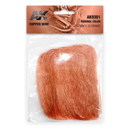 AK Interactive Copper Wire 007mm x 20 grams ORIGINAL COLOR (AK9301)