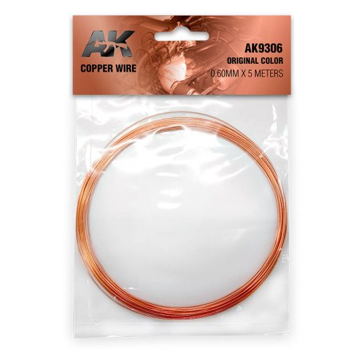 AK Interactive Copper Wire 060mm x 5 meters ORIGINAL COLOR (AK9306)