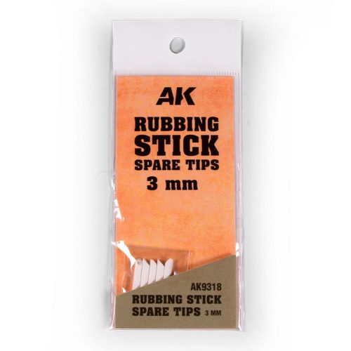 AK Interactive RUBBING STICK SPARE TIPS 3 MM (AK9318)