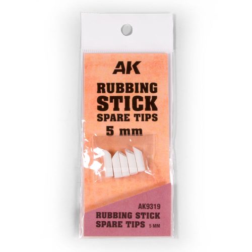 AK Interactive RUBBING STICK SPARE TIPS 5 MM (AK9319)