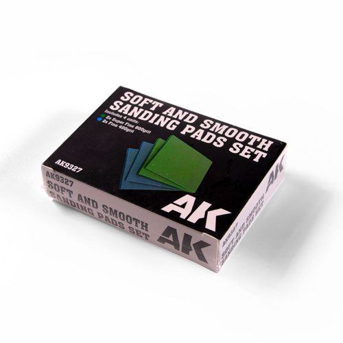 AK Interactive Soft and Smooth Sponge Sandpaper SET 4 units (AK9327)