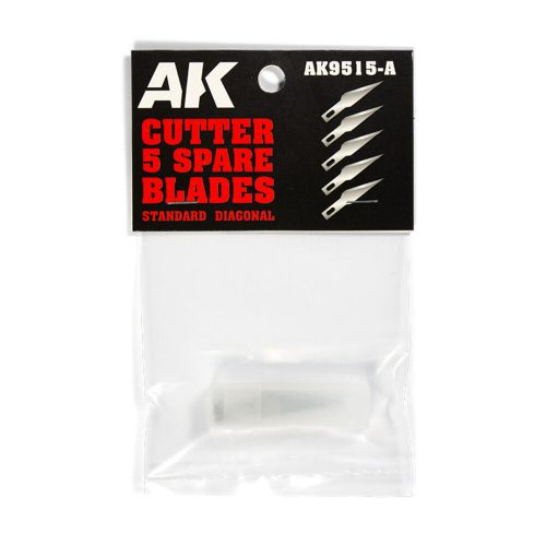 AK Interactive STANDARD DIAGONAL (5 SPARE BLADES) Replacement (AK9515-A)