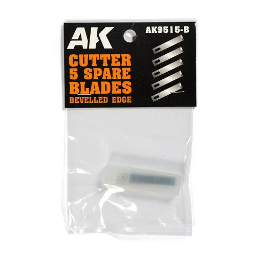 AK Interactive BEVELLED EDGE (5 SPARE BLADES) Replacement (AK9515-B)