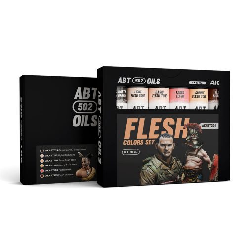 AK Interactive FLESH COLORS SET - ABT 502 OILS (AKABT301)