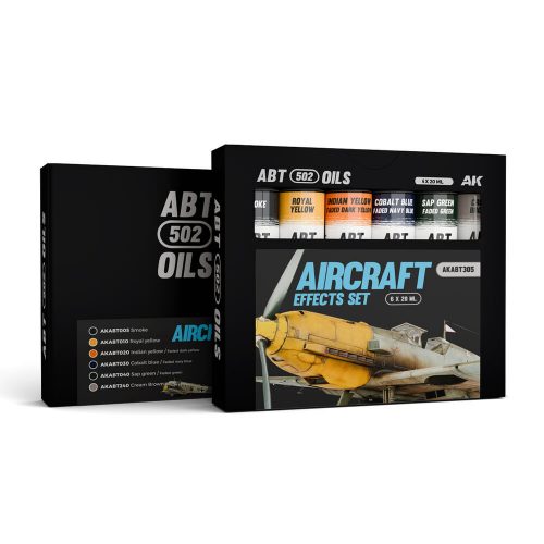 AK Interactive AIRCRAFT EFFECTS SET - ABT 502 OILS (AKABT305)