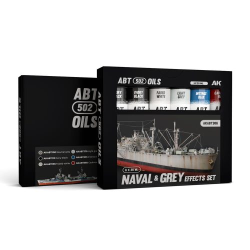 AK Interactive NAVAL & GREY EFFECTS SET - ABT 502 OILS (AKABT306)