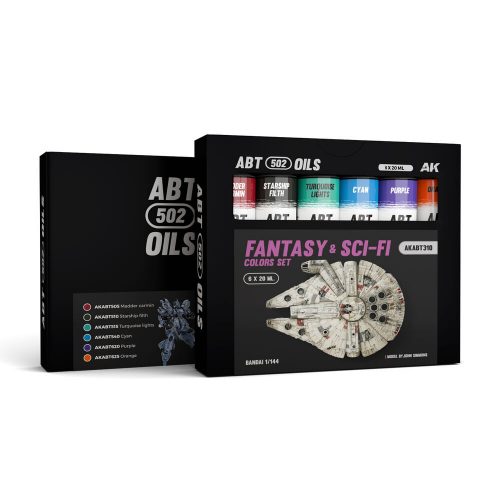 AK Interactive FANTASY & SCI-FI COLORS SET - ABT 502 OILS (AKABT310)