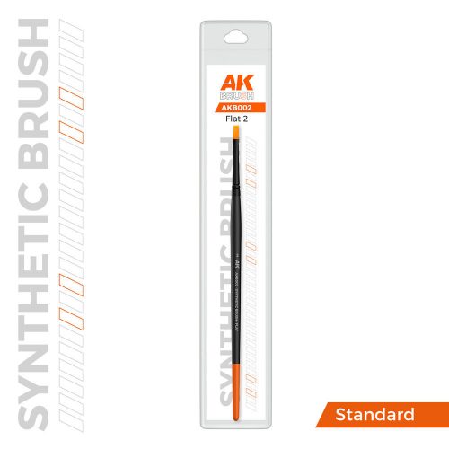 AK Interactive AK SYNTHETIC BRUSH - FLAT 2  (AKB002)