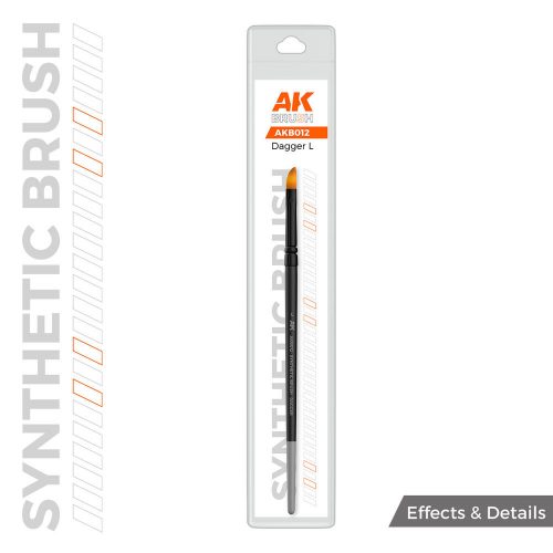 AK Interactive AK SYNTHETIC BRUSH - DAGGER L  (AKB012)