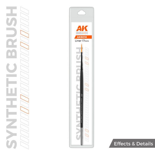 AK Interactive AK SYNTHETIC BRUSH - LINER 17mm  (AKB018)