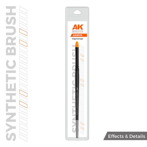 AK Interactive AK SYNTHETIC BRUSH - HAMMER  (AKB019)