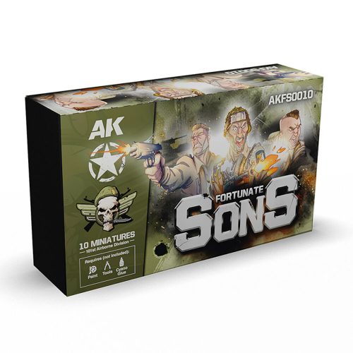 AK Interactive FORTUNATE SONS 101st Airborne Division (10 Miniatures) (AKFS0010)