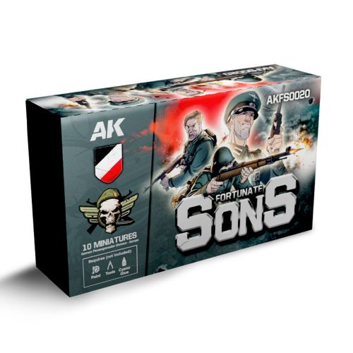 AK Interactive FORTUNATE SONS Panzergrenadier Division (10 Miniatures) (AKFS0020)