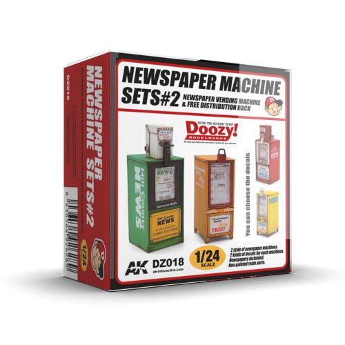 AK Interactive NEWSPAPER MACHINE SETS 2 (DZ018)