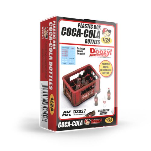 AK Interactive 1940-1980's PLASTIC BOX COCA-COLA BOTTLES (DZ027)