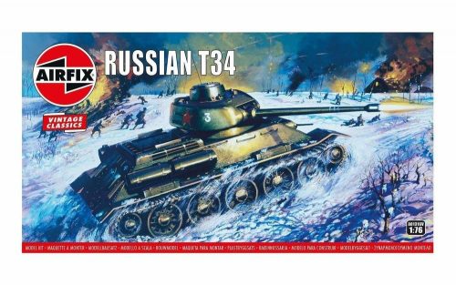 Airfix Russian T-34 Medium Tank,Vintage Classic 1:76 (A01316V)