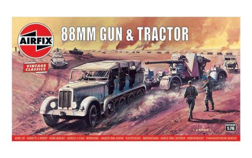 Airfix 88mm Flak Gun & Tractor, Vintage Classic 1:76 (A02303V)