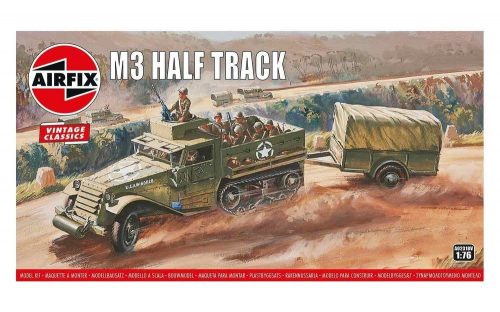 Airfix M3 Half Track & 1 Ton Trailer, Vintage Classics 1:76 (A02318V)