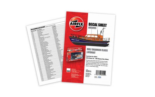 Airfix Decal Sheet - RNLI Shannon Class Lifeboat (A55015) 1:72 (A65005)