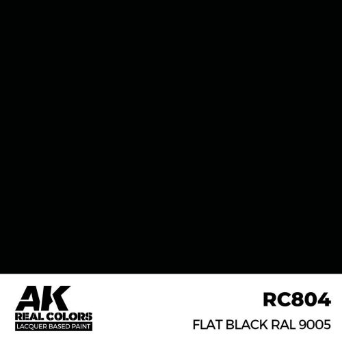 AK Interactive Flat Black RAL 9005 Real Color 17 ml (RC804)