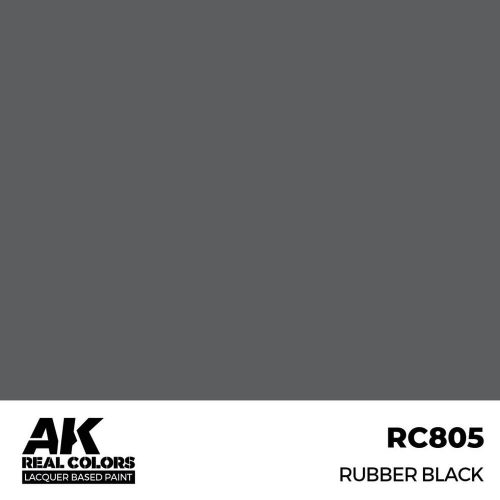 AK Interactive Rubber Black Real Color 17 ml (RC805)