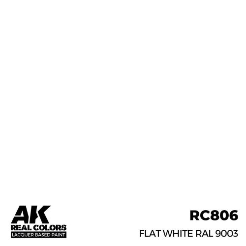 AK Interactive Flat White RAL 9003 Real Color 17 ml (RC806)