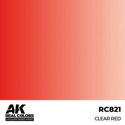 AK Interactive Clear Red Real Color 17 ml (RC821)