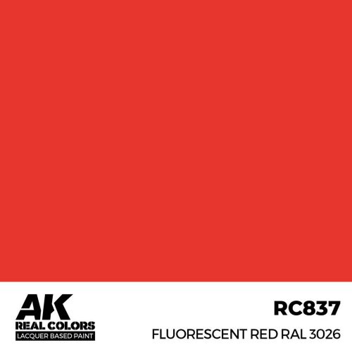 AK Interactive Fluorescent Red RAL 3026 Real Color 17 ml (RC837)