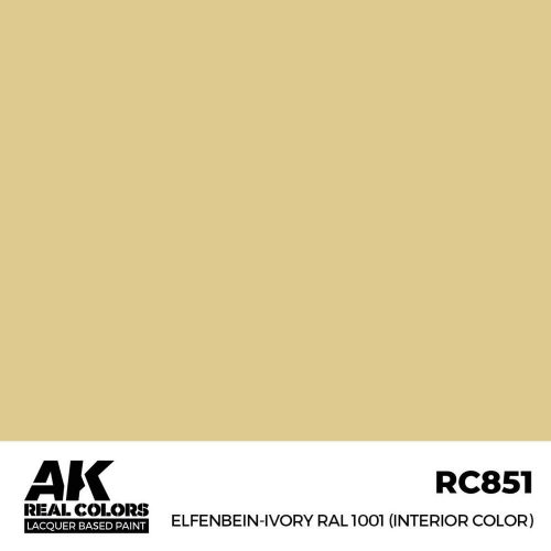 AK Interactive Elfenbein-Ivory RAL 1001 (Interior Color) Real Color 17 ml (RC851)