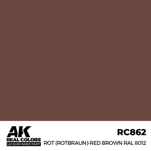 AK Interactive Rot (Rotbraun)-Red Brown RAL 8012 Real Color 17 ml (RC862)