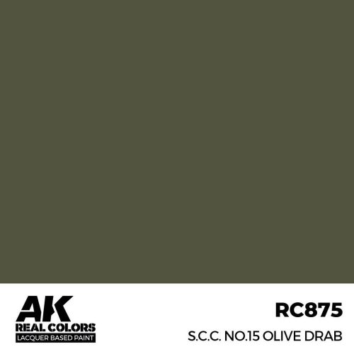 AK Interactive SCC No15 Olive Drab Real Color 17 ml (RC875)