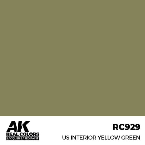 AK Interactive US Interior Yellow Green Real Color 17 ml (RC929)