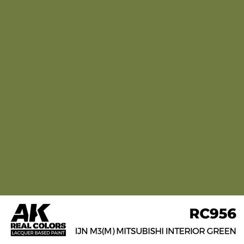 AK Interactive IJN M3 (M) MITSUBISHI Interior Green Real Color 17 ml (RC956)