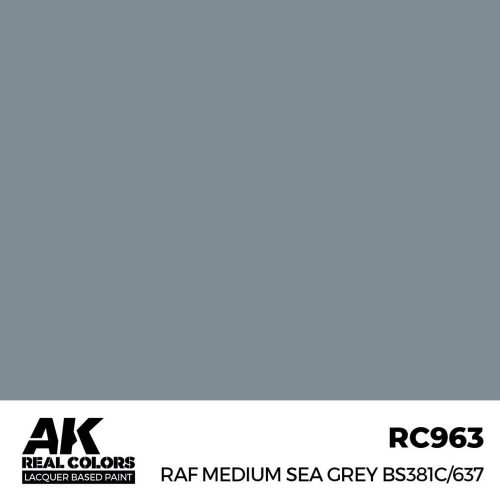 AK Interactive RAF Medium Sea Grey BS381C/637 Real Color 17 ml (RC963)