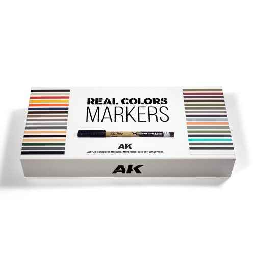 AK Interactive SPECIAL BOX REAL COLORS MARKERS - 34 units (RCM150)