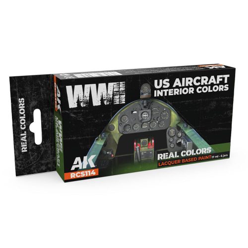 AK Interactive WWII US Aircraft Interior Colors SET (RCS114)