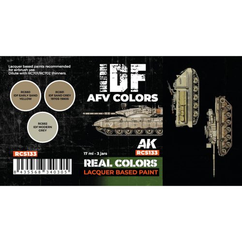 AK Interactive IDF AFV Colors SET (RCS133)