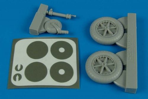 Aires Bf 109F wheels & masks for Trumpeter 1:32 (2138)