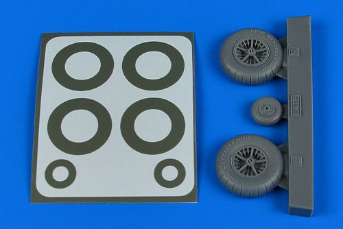 Aires Bf 108 wheels & paint masks - late for Eduard 1:32 (2244)