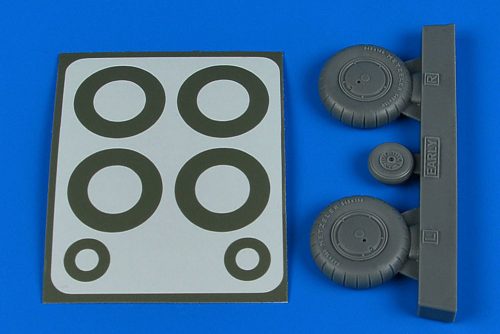 Aires Bf 108 wheels & paint masks - early for Eduard 1:32 (2245)