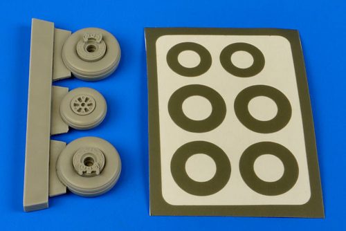 Aires OV-1 Mohawk wheels & paint masks f.Roden 1:48 (4614)