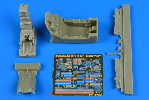 Aires IAI Kfir C7 cockpit set for AMK 1:48 (4732)